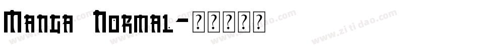 Manga Normal字体转换